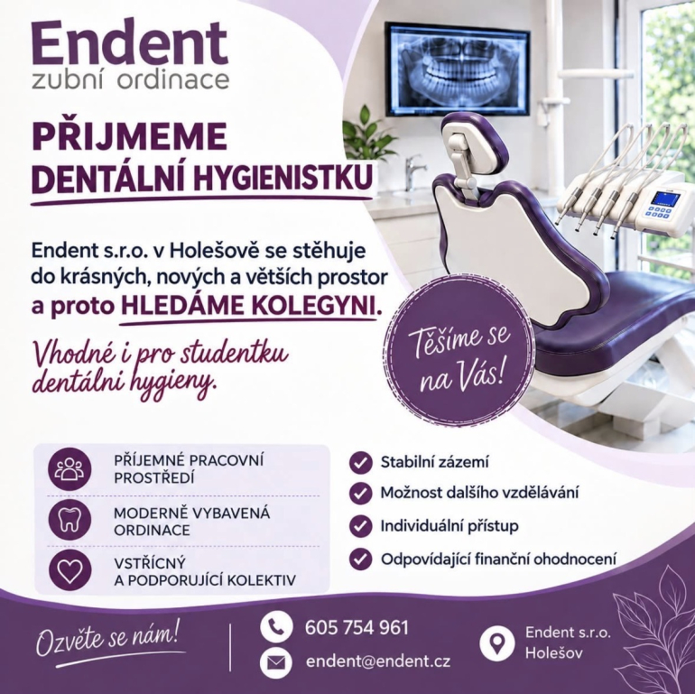 Přijmeme dentální hygienistku 