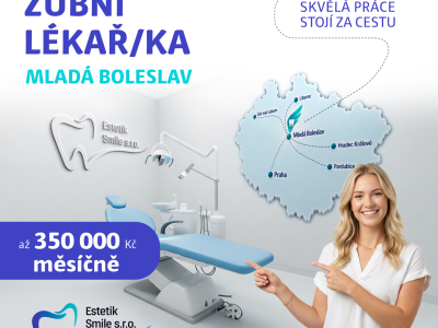 Zubní lékař/lékařka – Poliklinika Škoda Mladá Boleslav – až 350 000 Kč měsíčně