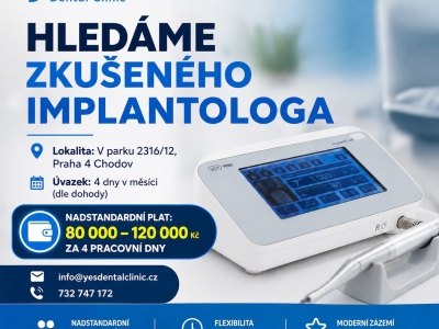 Hledáme zkušeného Implantologa